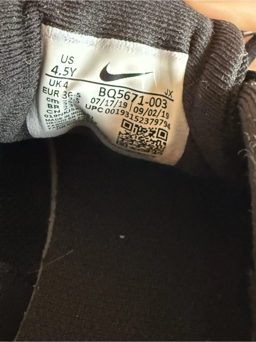Nike Revolution 5 Running Shoes - 4.5Y